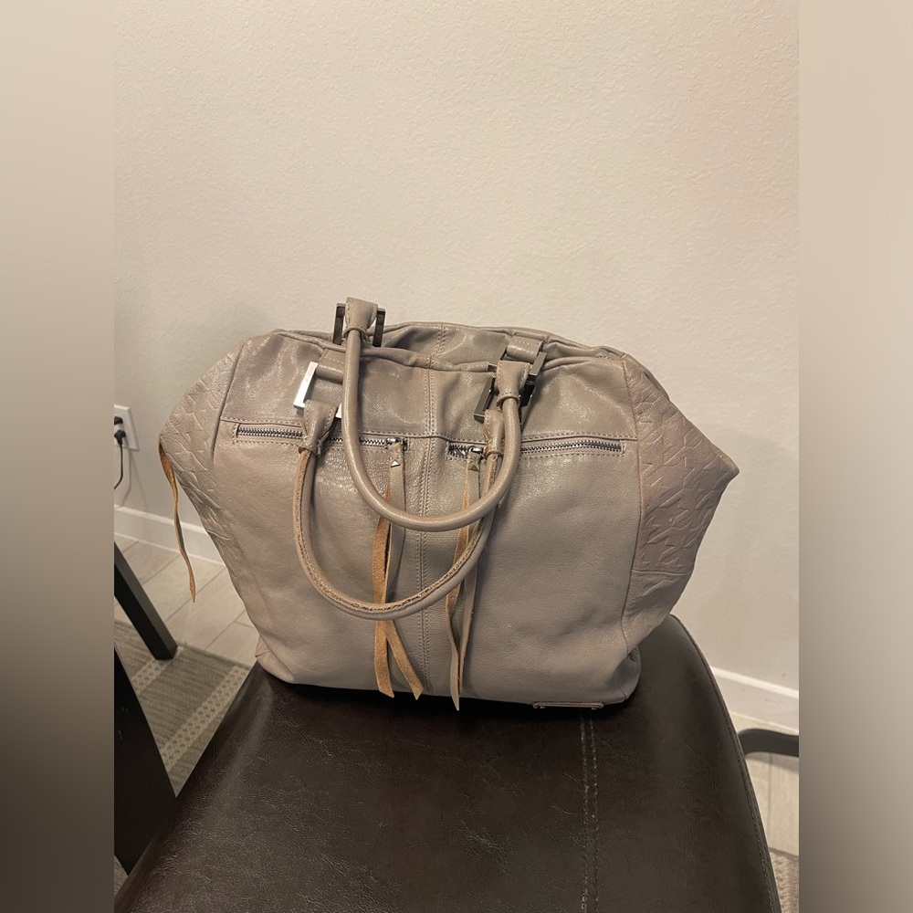 Y2K L.A.M.B Gwen stefani leather tassel satchel tote soft slouch bag - Picture 2 of 12